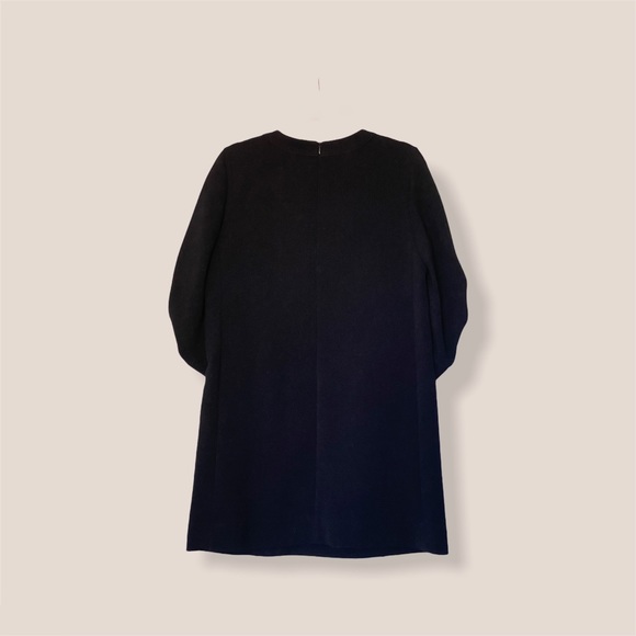 Korean style dress, 100% wool (navy) - Picture 3 of 6